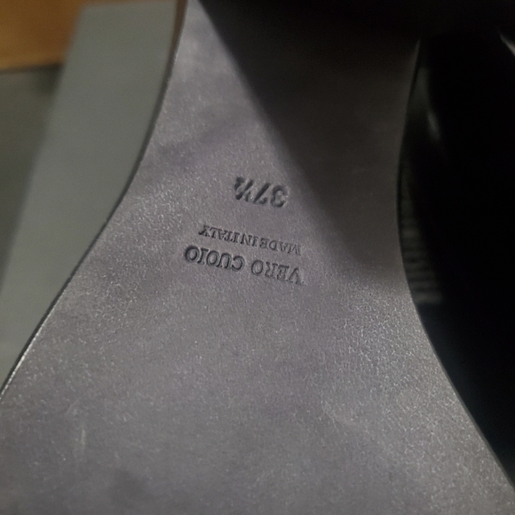 NWT Ann Demeulemeester Ratio Nero Leather Heels Size 7.5W - Picture 9 of 13